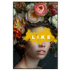Xxl Wandbild Like Florales Portraet Hochformat Produktvorschau Frontal