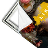 Xxl Wandbild Like Florales Portraet Quadrat Materialvorschau