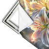 Xxl Wandbild Lilien Im Morgenlicht Quadrat Materialvorschau