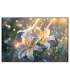 Xxl Wandbild Lilien Im Morgenlicht Querformat Produktvorschau Frontal