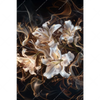 Xxl Wandbild Lilien In Goldenem Rauch Hochformat Motivvorschau