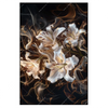 Xxl Wandbild Lilien In Goldenem Rauch Hochformat Produktvorschau Frontal
