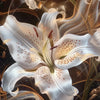 Xxl Wandbild Lilien In Goldenem Rauch Hochformat Zoom