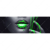 Xxl Wandbild Lippen Silber Gruen Panorama Motivvorschau