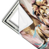 Xxl Wandbild Loewe Koenig Der Tiere Querformat Materialvorschau