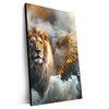 Xxl Wandbild Loewe Mit Goldenen Fluegeln Hochformat Produktvorschau Seitlich