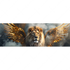 Xxl Wandbild Loewe Mit Goldenen Fluegeln Panorama Motivvorschau