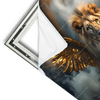 Xxl Wandbild Loewe Mit Goldenen Fluegeln Querformat Materialvorschau