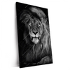 Xxl Wandbild Loewe Schwarzweiss Hochformat Produktvorschau Seitlich