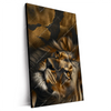 Xxl Wandbild Loewenportrait Kraft Und Eleganz Hochformat Produktvorschau Seitlich