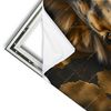 Xxl Wandbild Loewenportrait Kraft Und Eleganz Querformat Materialvorschau