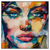 Xxl Wandbild Loretta Abstrakt Patchwork Art Quadrat Produktvorschau Frontal