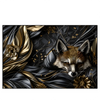 Xxl Wandbild Luxurioeser Fuchs Mit Blumen Querformat Produktvorschau Frontal