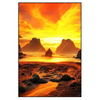Xxl Wandbild Magische Steinlandschaft Im Meer Hochformat Produktvorschau Frontal