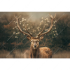 Xxl Wandbild Magischer Hirsch Im Waldrand Querformat Motivvorschau