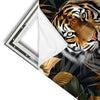 Xxl Wandbild Majestaetischer Tiger Im Dschungel Quadrat Materialvorschau