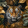 Xxl Wandbild Majestaetischer Tiger Im Dschungel Quadrat Motivvorschau