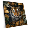 Xxl Wandbild Majestaetischer Tiger Im Dschungel Quadrat Produktvorschau Seitlich