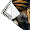 Xxl Wandbild Majestaetischer Tiger Im Dschungel Schmal Materialvorschau