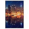 Xxl Wandbild Manhattan Bei Nacht Hochformat Produktvorschau Frontal