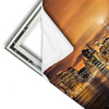 Xxl Wandbild Manhatten Bei Sonnenuntergang Querformat Materialvorschau