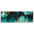 Xxl Wandbild Marmor Blueten In Tuerkis Gold Panorama Produktvorschau Frontal