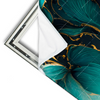 Xxl Wandbild Marmor Blueten In Tuerkis Gold Querformat Materialvorschau