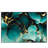 Xxl Wandbild Marmor Blueten In Tuerkis Gold Querformat Produktvorschau Frontal