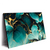 Xxl Wandbild Marmor Blueten In Tuerkis Gold Querformat Produktvorschau Seitlich