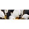 Xxl Wandbild Marmor Blueten In Weiss Gold Panorama Motivvorschau