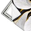 Xxl Wandbild Marmor Blueten In Weiss Gold Schmal Materialvorschau