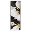Xxl Wandbild Marmor Blueten In Weiss Gold Schmal Produktvorschau Frontal