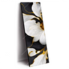 Xxl Wandbild Marmor Blueten In Weiss Gold Schmal Produktvorschau Seitlich