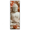 Xxl Wandbild Meditierender Buddha Mit Blueten Schmal Produktvorschau Frontal