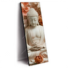 Xxl Wandbild Meditierender Buddha Mit Blueten Schmal Produktvorschau Seitlich