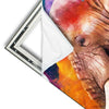 Xxl Wandbild Moderner Bunter Elefant Hochformat Materialvorschau