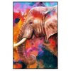 Xxl Wandbild Moderner Bunter Elefant Hochformat Produktvorschau Frontal