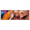 Xxl Wandbild Moderner Bunter Elefant Panorama Produktvorschau Frontal