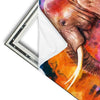 Xxl Wandbild Moderner Bunter Elefant Quadrat Materialvorschau