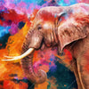 Xxl Wandbild Moderner Bunter Elefant Quadrat Motivvorschau