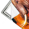 Xxl Wandbild Moderner Bunter Elefant Querformat Materialvorschau