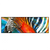Xxl Wandbild Modernes Buntes Zebra Panorama Produktvorschau Frontal