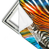 Xxl Wandbild Modernes Buntes Zebra Querformat Materialvorschau