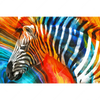 Xxl Wandbild Modernes Buntes Zebra Querformat Motivvorschau