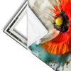 Xxl Wandbild Mohnblume Im Farbnebel Quadrat Materialvorschau