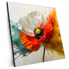 Xxl Wandbild Mohnblume Im Farbnebel Quadrat Produktvorschau Seitlich