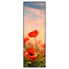 Xxl Wandbild Mohnblumenfeld Bei Sonnenuntergang Schmal Produktvorschau Frontal