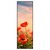 Xxl Wandbild Mohnblumenfeld Bei Sonnenuntergang Schmal Produktvorschau Frontal