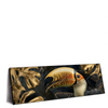 Xxl Wandbild Monstera Und Tukan Gold Panorama Produktvorschau Seitlich