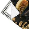 Xxl Wandbild Monstera Und Tukan Gold Quadrat Materialvorschau